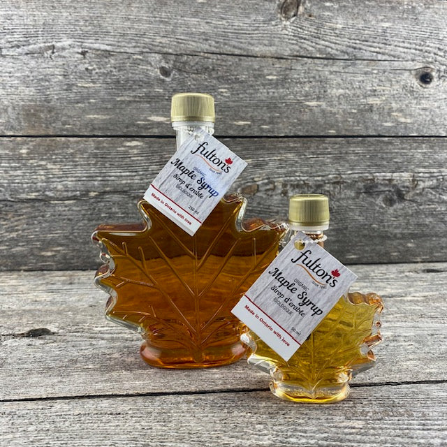 Pure Organic Maple Syrup - Glass Fancy Leaf