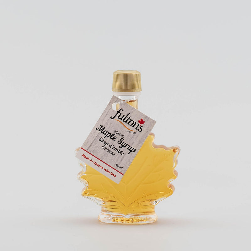 Pure Organic Maple Syrup - Glass Fancy Leaf