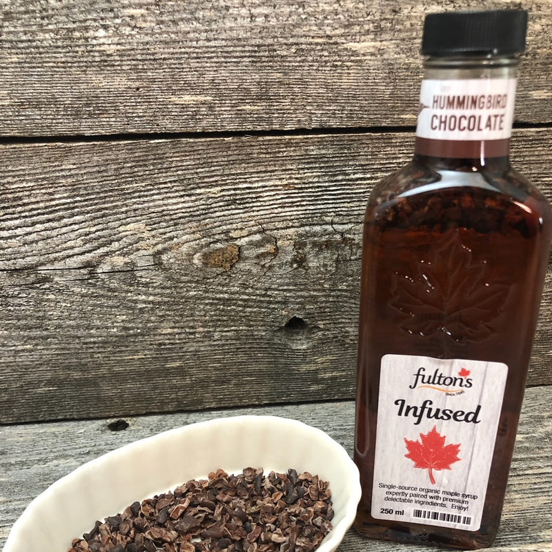 Chocolate Infused Maple Syrup (Hummingbird Chocolate)