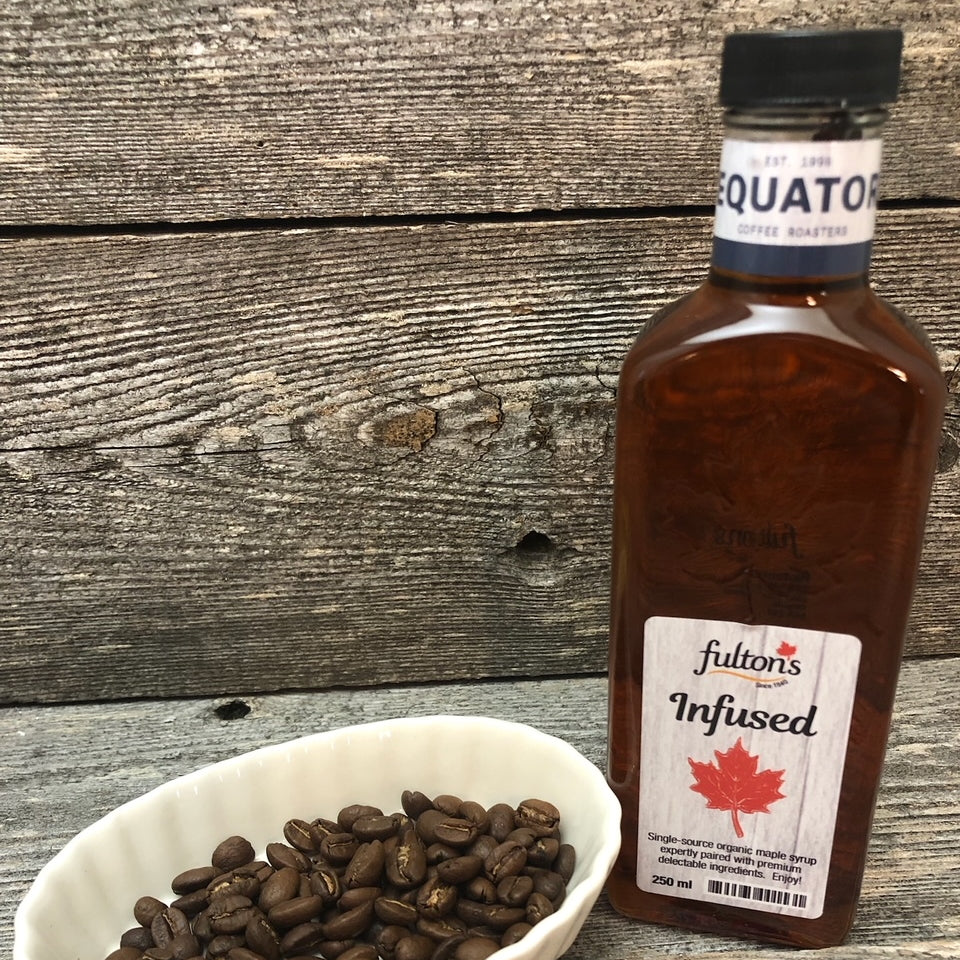 Coffee Infused Maple Syrup (Equator Coffee) Fulton's Sugar Bush and Maple Shop