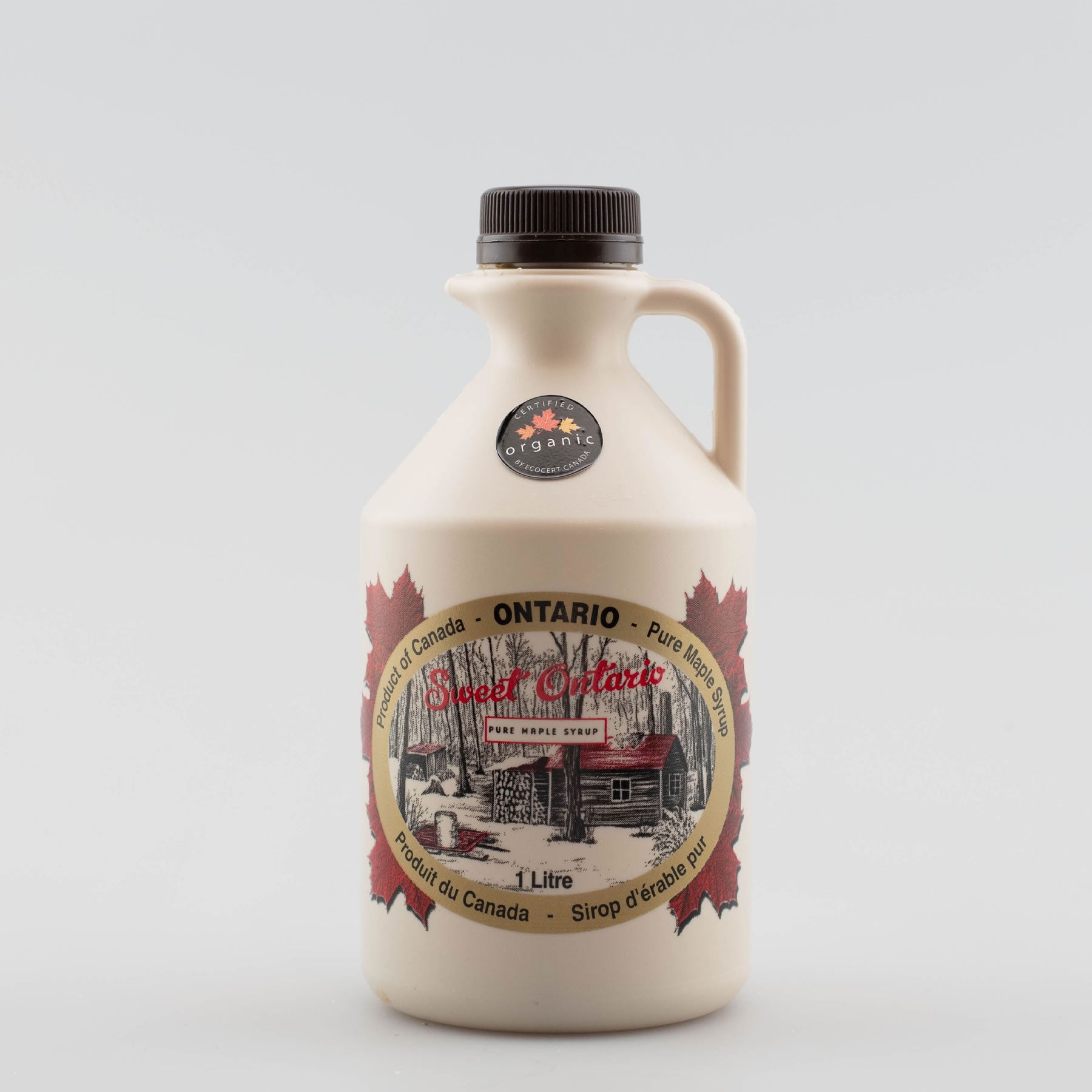 Pure Organic Maple Syrup - 1 litre plastic jug