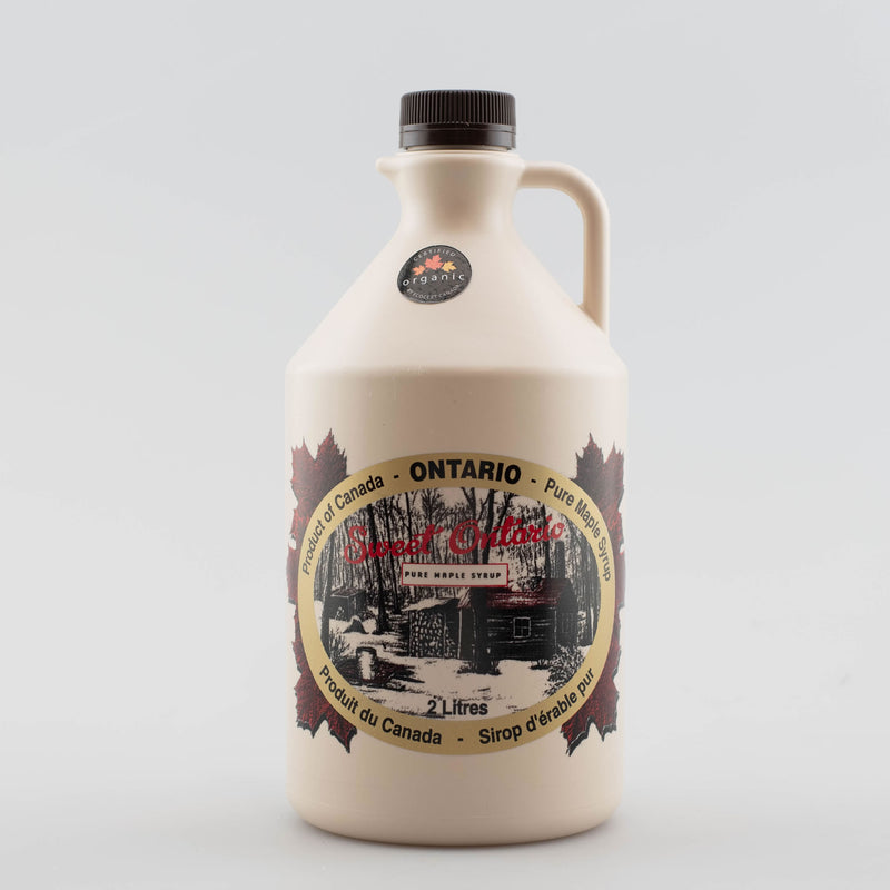 Pure Organic Maple Syrup - 2 litre plastic jug